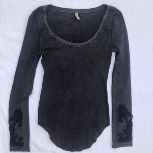Free People black long sleeve